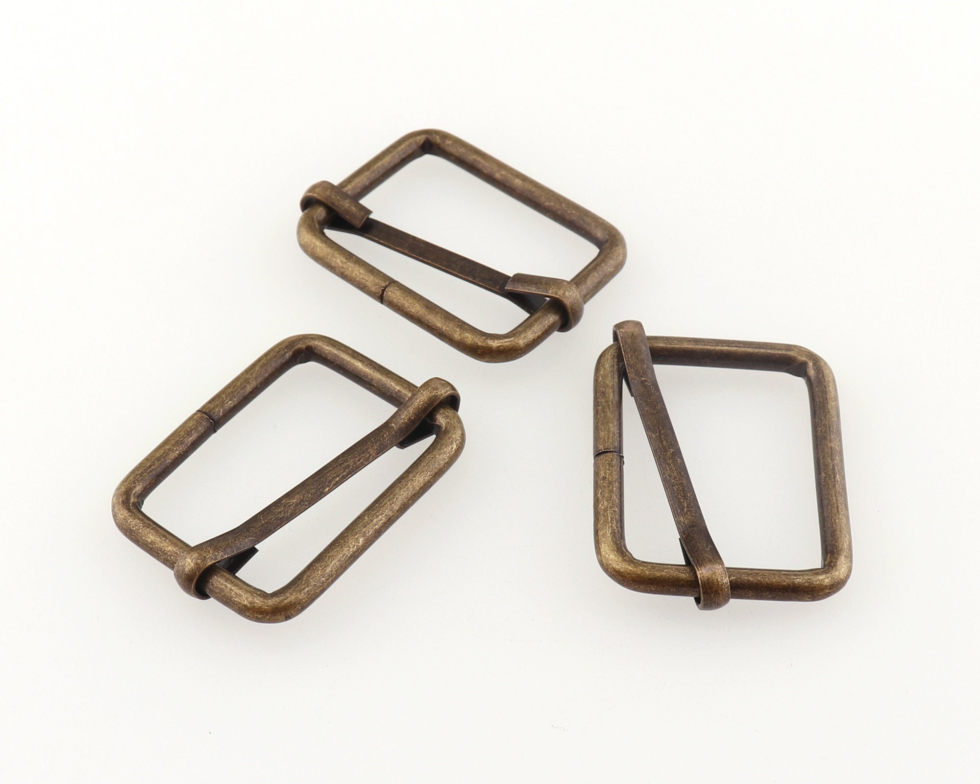 Slide Buckle 1 Bronze Strap Adjustable Slider Buckle Etsy