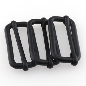 Slide Buckle 1 1/4&quot; inner Black Adjuster Buckle Belt Buckle Adjustable Buckle Strap Slider Belt Purse Hardware Webbing Buckle 10pcs