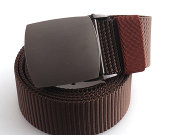 38mm Belt Buckles Brown Webbing Belt Thick band,1.5 inch Adjust Belt Trim Strap,Outdoor climbing equipment ,Christmas gifts