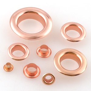 100pcs Rose Gold Eyelets with washer Grommets Scrapbooking garment clothesSewing shoes Purse Accessories