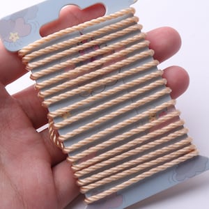 2.0 mm Twisted Cord, light gold color Cord, Braided cord, for jewelry making cord,braiding,fine lacing,hair ornamentation