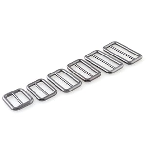 Gunmetal Alloy Slider Buckles Tri Glide Adjustable Buckles Strap Buckles Bag Buckle Purse Hardware for Backpack Bag Webbing garment sewing