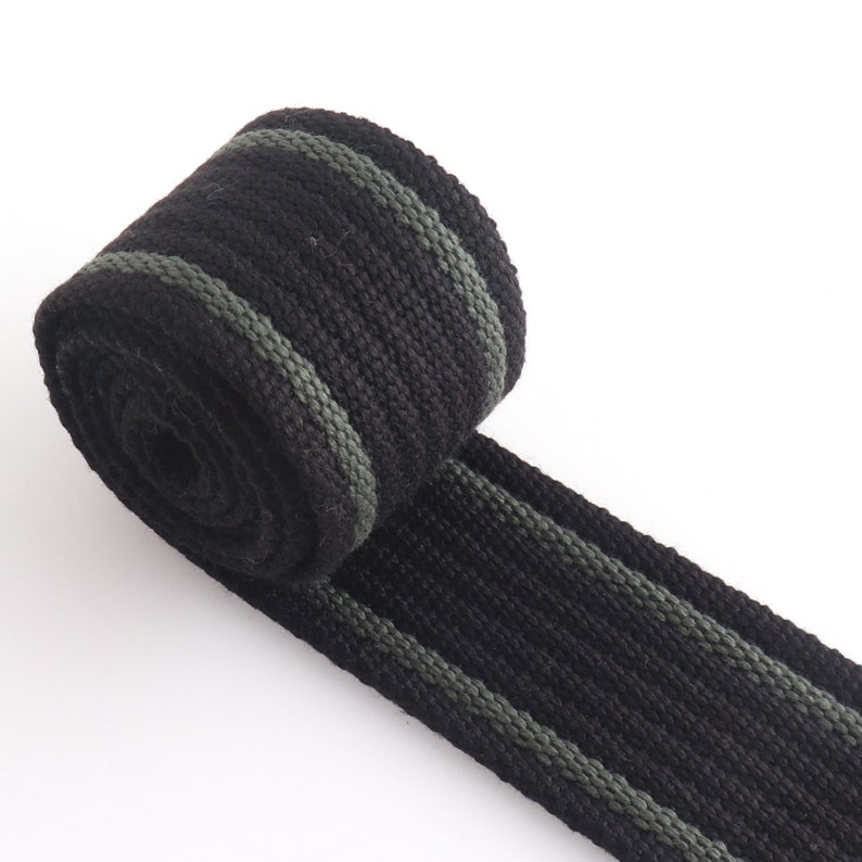 1 1/2 inch Cotton Webbing Colorful Canvas Webbing for Backpacks straps bag strap Dog collar webbing key fobs Purse Straps Belting image 3