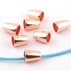 Rose gold Toggle Cord  Metal Cord Lock Stopper Cord Toggle Lock Rope Lock Buckle Purse Closures or Embellishment