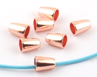 Rose gold Toggle Cord  Metal Cord Lock Stopper Cord Toggle Lock Rope Lock Buckle Purse Closures or Embellishment