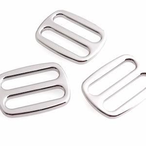silver buckle Adjuster buckle 1&quot; (25mm) metal buckle Belt Buckle Adjustable Tri Glide button Strap buckle Strap slider strap buckle 10pcs