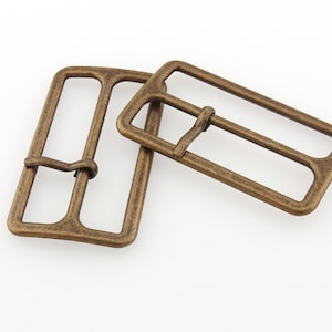 Strap Buckles 2&#39;&#39; Center Bar Buckles Belt Buckle Single Prong Strap Adjuster Buckle Pin Buckle Metal Buckle Bag Buckle Purse Hardware 6pcs