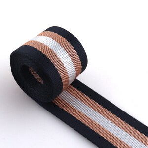 1 1/2&quot;(38mm) Nylon webbing,striped webbing heavyweight Webbing bag strapping for bag making,pet collar, belts webbing By the yards