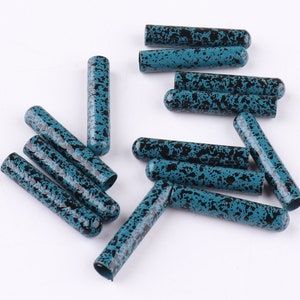 20 mm Metal ends Aglet Tip Replacement,blue color Round End Tips Hoodie Pants Rope Shoelace Bullet