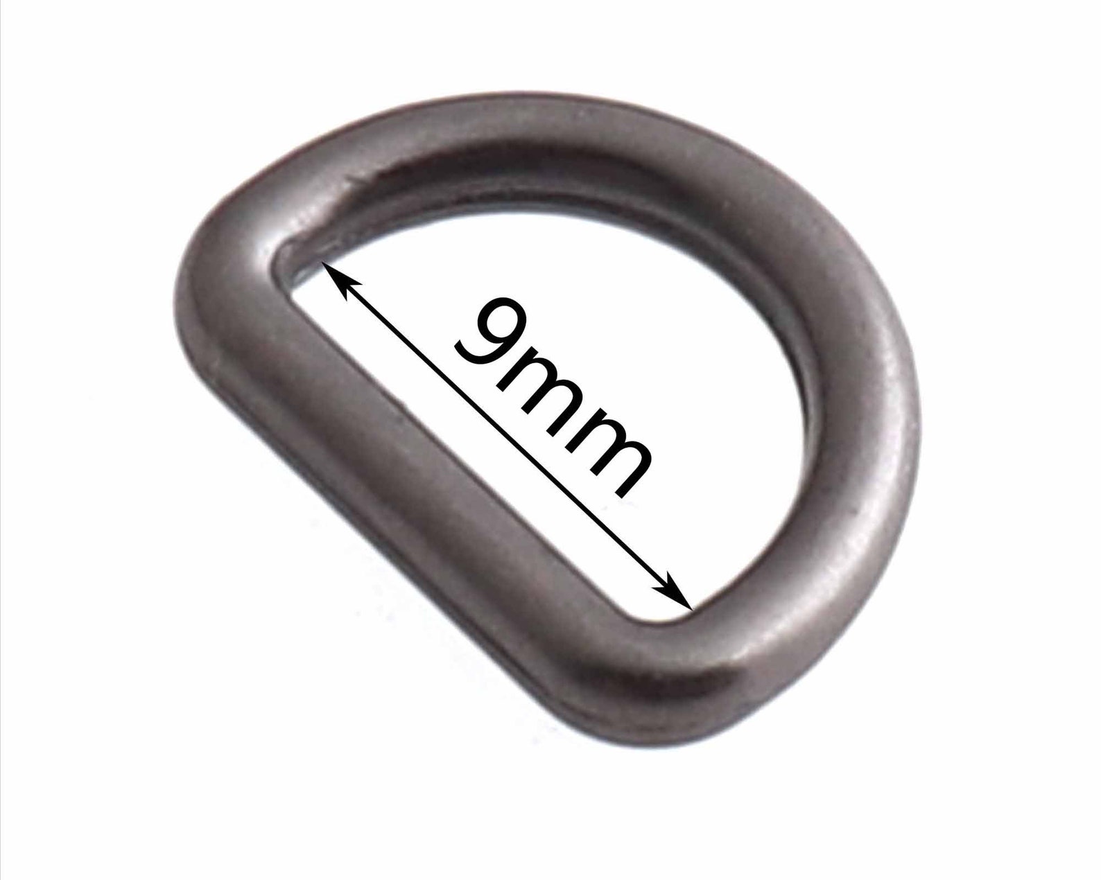 Small D-Rings 3/8'' inner Gunmetal D rings Jewelry | Etsy