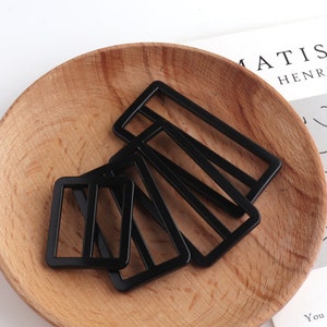 Black Color regulator slide buckle Top Quality Slider Buckles Tri-glide Adjustable Buckles for Backpack Straps Webbing accessories