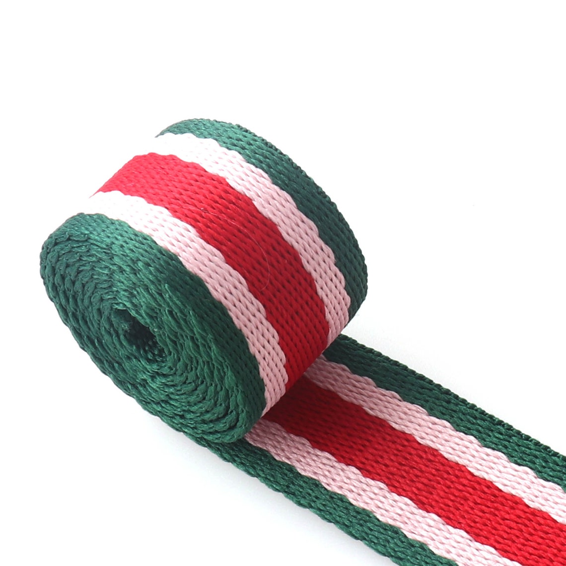 1 Green Stripe bing 25mm Cotton bing for Tote Bag Etsy