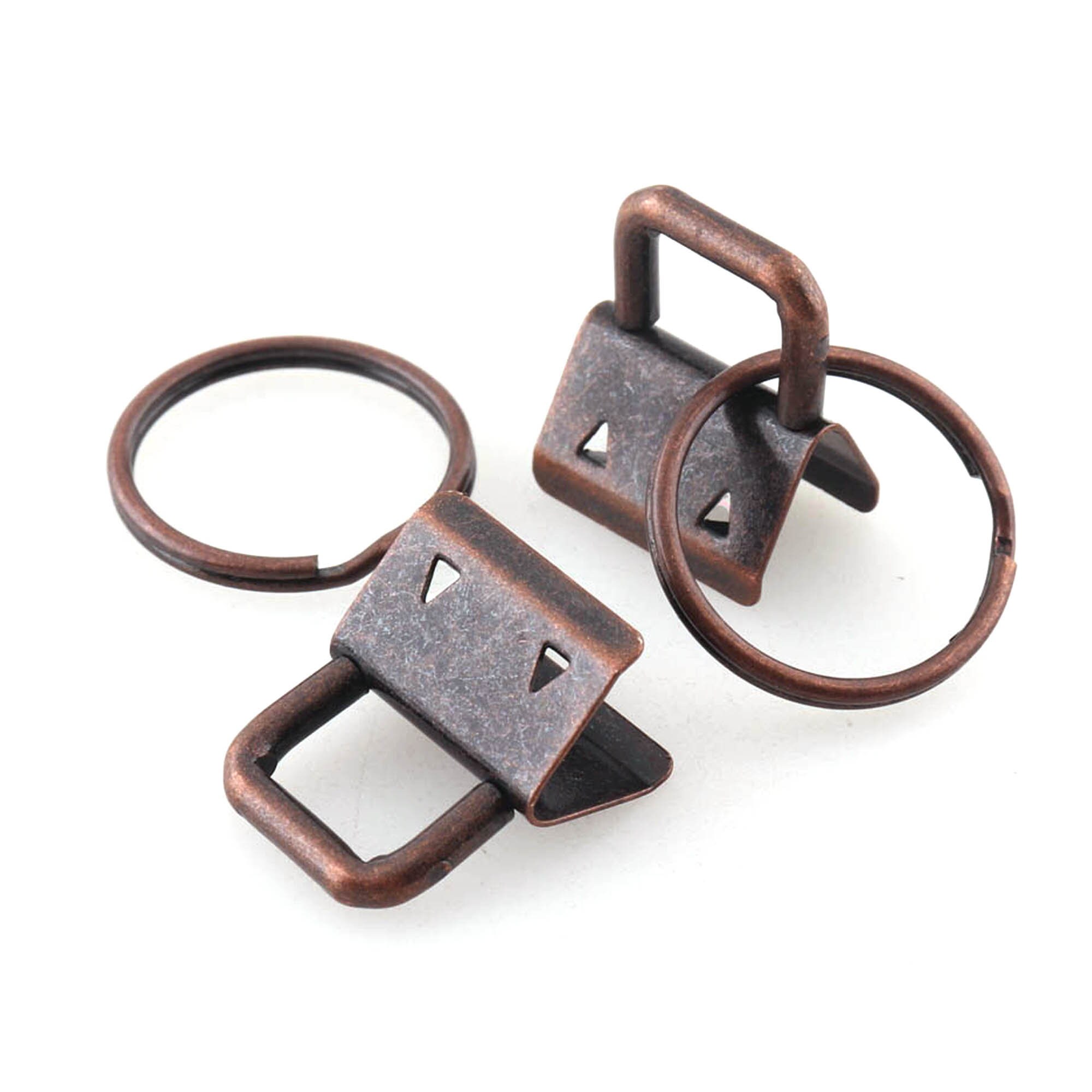 25mm Key Fob Hardware With Rings Rainbow Key Chain Wrist Strap Etsy