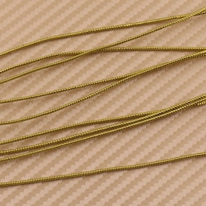 Corda tonda in nylon color oro da 1,5 mm, corda per perline con filo centrale, corda tonda, per confezioni regalo, matrimonio