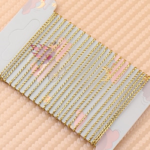 0.8 mm  light gold color Metallic Braided  Cord Craft Thread Twine,  Christmas Ornaments braided rope