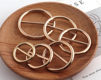 Gold Adjustable Belt Buckle Slide Round shape Top Quality Belt buckle adjustable slide for bag Handbag webbing garment accessories
