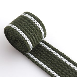1 1/2 inch Cotton Webbing Colorful Canvas Webbing for Backpacks straps bag strap Dog collar webbing key fobs Purse Straps Belting image 6