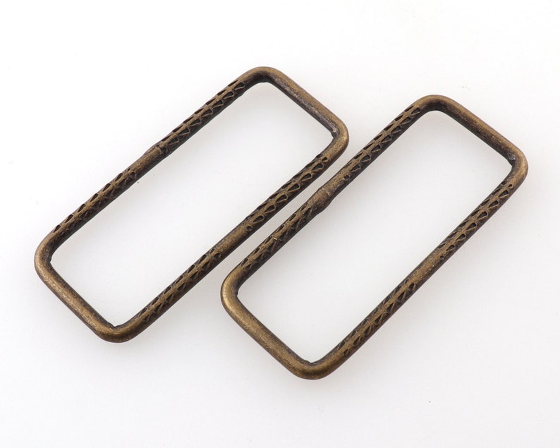 Antique Bronze Metal Rectangle Buckles 2inch Purse Strap Etsy