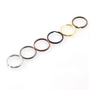 Split Ring 20*18mm Key ring Hook Loop Flat Key Ring key chain Leather Craft diy handmade accessories Connectors For Jewelry Making Wholesale