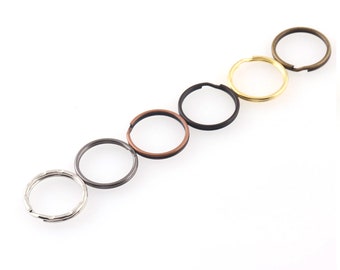 Split Ring 20 * 18mm Schlüsselring Haken Schleife Flacher Schlüsselring Schlüsselanhänger Leder Handwerk diy handgemachte Zusätze Verbinder für Schmuckherstellung Großhandel