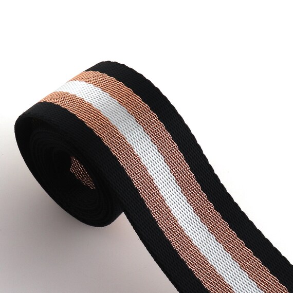Stripe Webbing: Cobalt & White Webbing Stripe Webbing: Cobalt & White Webbing