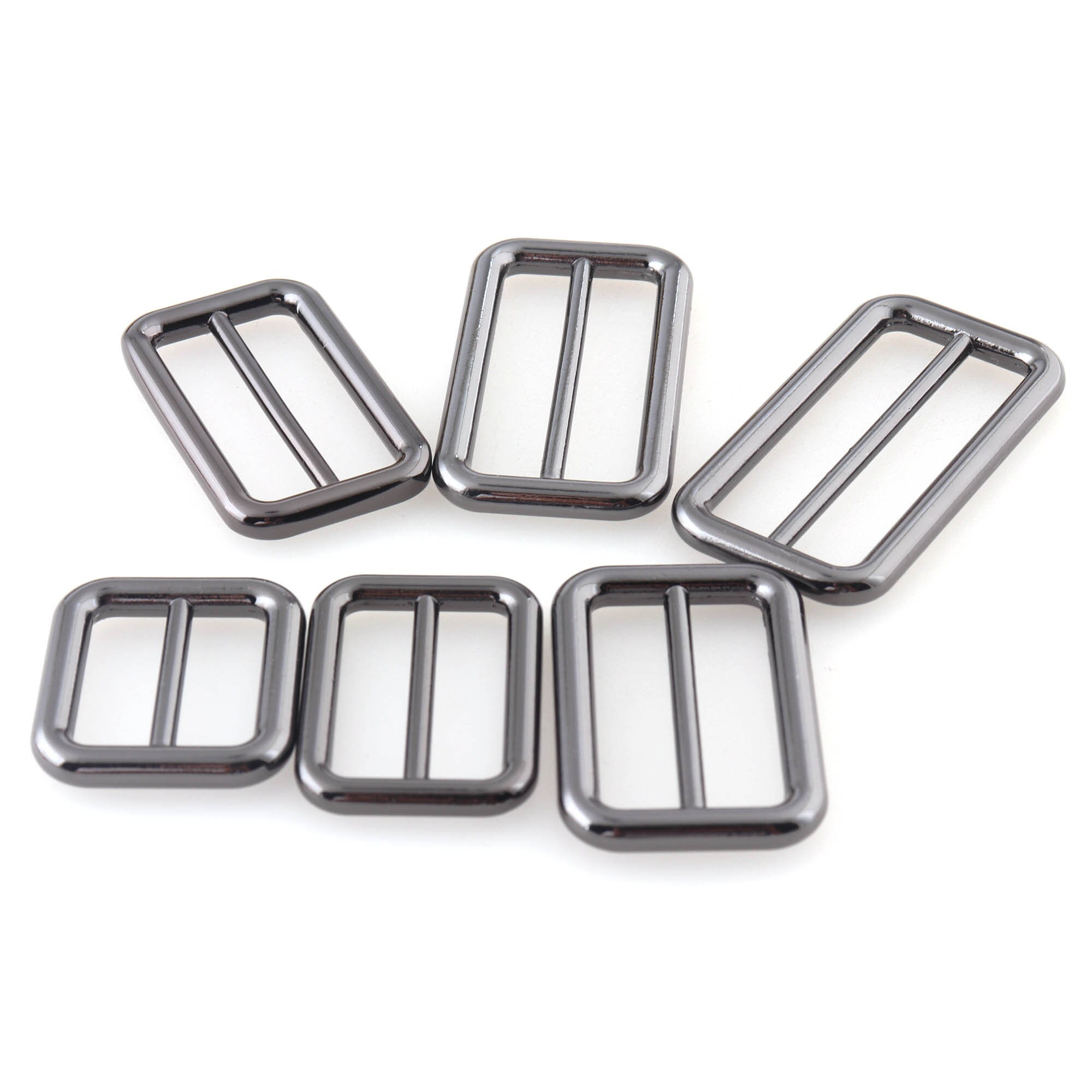 Gunmetal Alloy Slider Buckles Tri Glide Adjustable Buckles Etsy