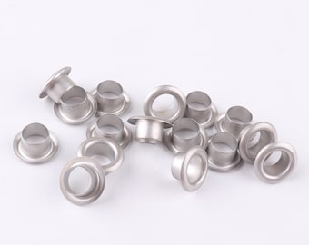 6 mm Gat witte oogjes grommets met ringen Metal Grommets klinknagels metalen oogjes voor canvas kleding lederen ambachtelijke schoenen Portemonnee Accessoires