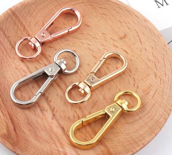Csirnto Moschettoni Per Borse 30 Pezzi 32mm Ganci Per Borse Moschettone Girevole Anelli A D Per Borse Fibbie Metallo Fibbia Scorrevole Per Borse Accessori Per Borse Fai Da Te - 3