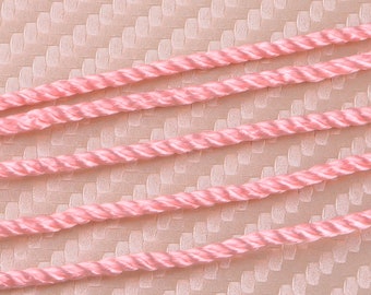 2.0 mm pink color  Braid nylon Cord,Beading String,knotting Rope,for Necklace and Bracelet,DIY Accessory Jewelry Making