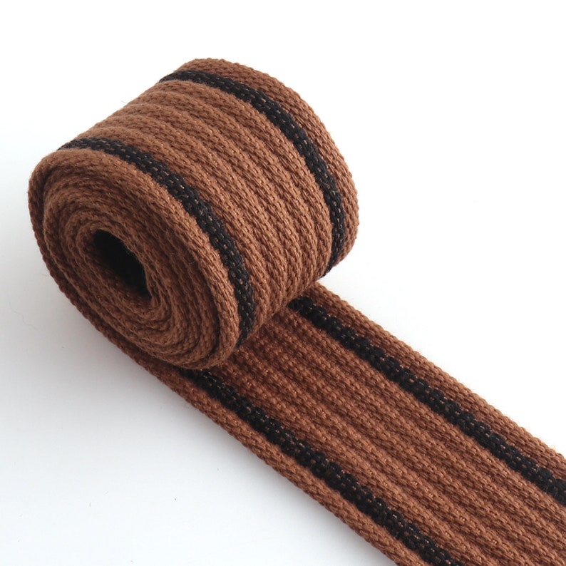 1 1/2 inch Cotton Webbing Colorful Canvas Webbing for Backpacks straps bag strap Dog collar webbing key fobs Purse Straps Belting image 4