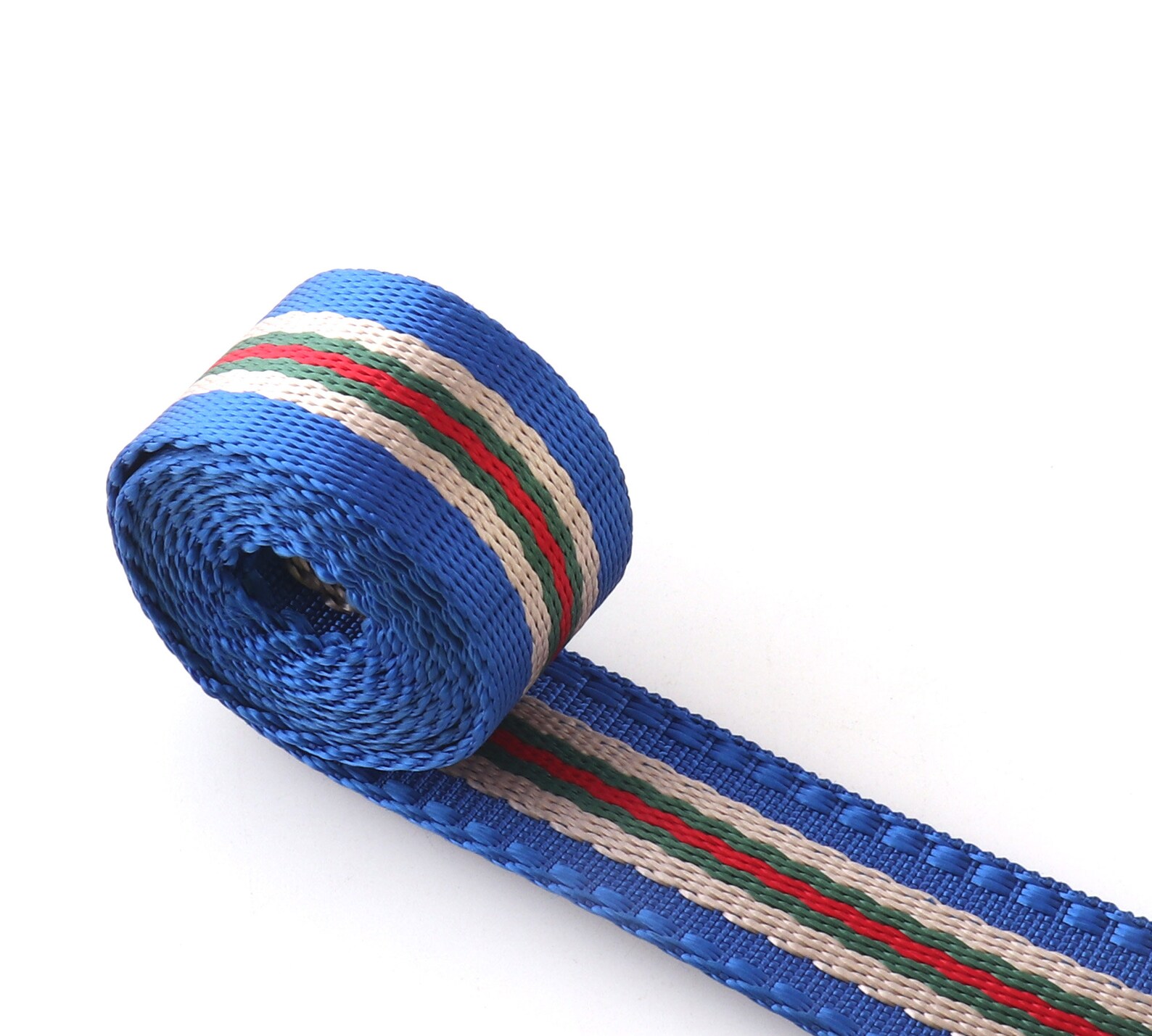25mm Nylon bing Blue Ribbon Highdensity Stripe Thick Strap Etsy