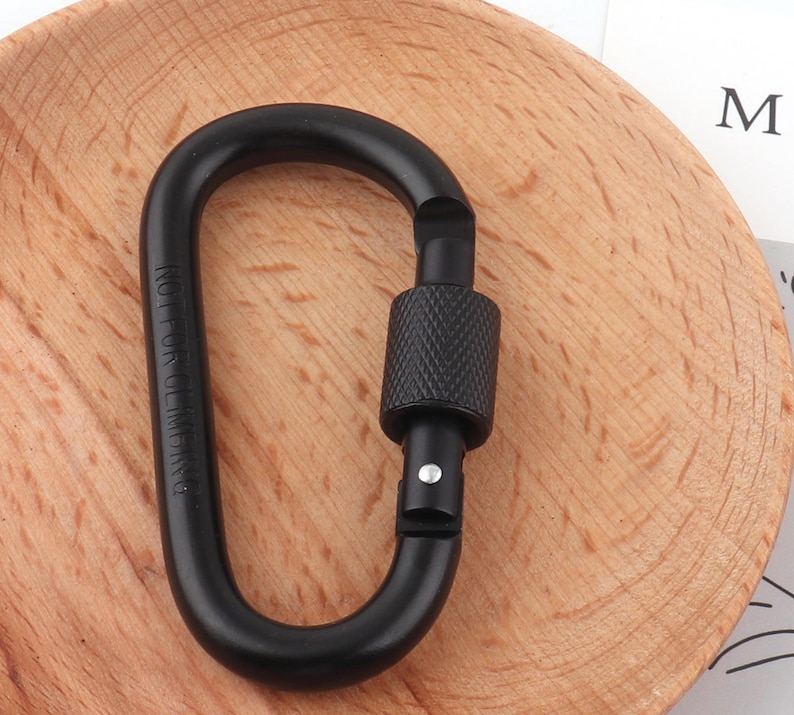 Fashion Carabiner Lock Carabiner Clasp Black/red/orange Etsy