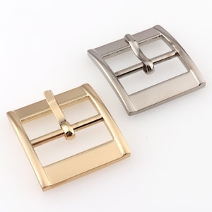 Pin Buckles 1&quot; inner Light Gold/Silver Buckle Center Bar Buckle Single Prong Strap Belt Buckle Strap Adjuster Buckle Metal Buckle Bag Buckle