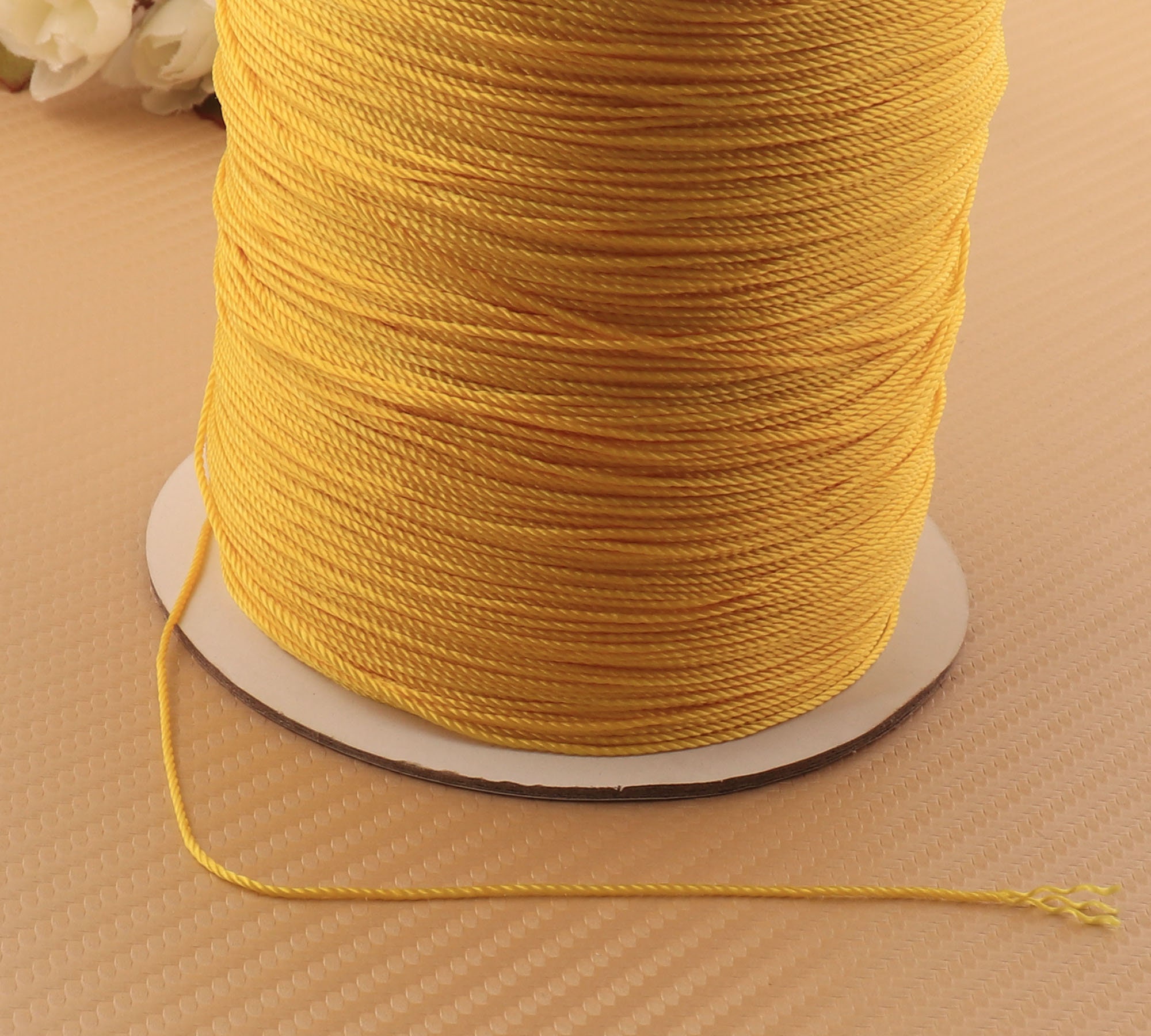 1.0 Mm Yellow Color Curtain Draw Rope Nylon Rope Mosquito Net Hanging ...