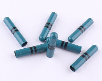 Green color Cord Lock Craft Cord Locks,rope end Connector Buckle Replacement DIY，Metal End Tips Cord End Buckle Cap Rope Buckle-4 mm(Width)
