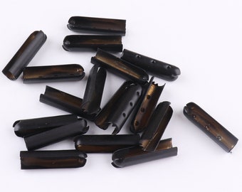 Black color Metal End Tips End Caps,Cord Lock Craft Cord Locks,shoe Buckle Replacement DIY,for shoe hoodies Garment and so on Accessories