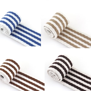 38mm Webbing Colorful Stripe Webbing Webbing Fabric Handbag Strap Key Fobs Strap Webbing Purse BY the yard