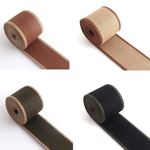 Cotton webbing 1 1/2 inches wide Dark color webbing Purse bag webbing High quality fabric for bag strap ,key fob pet collar By the yards