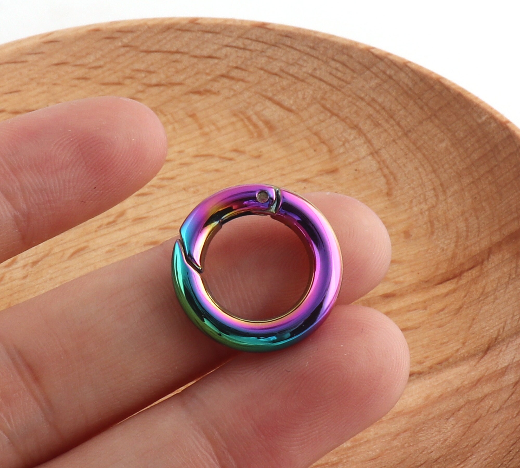 Metal O-rings 28*20mm 5 Color Top Quality Alloy Spring Ring Openable ...