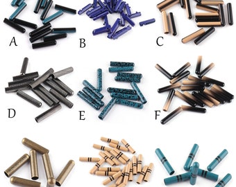 20mm Metal Aglets Shoelace tips Bullets Shoelace Tips Tube Clasps Rope Cord Ends Cord End Stopper End Caps Lace locks