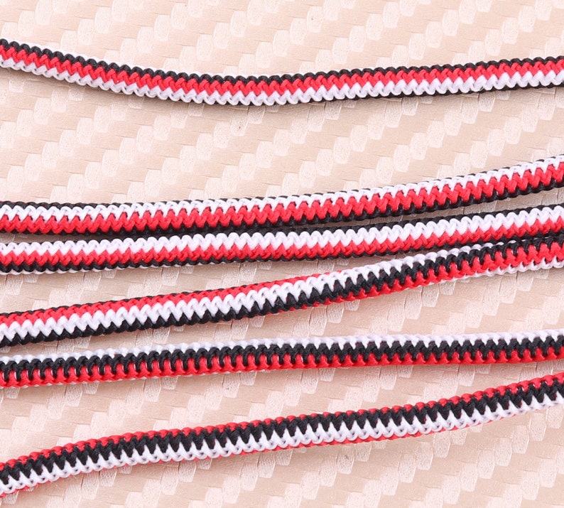 3 Mm Red Nylon Cord Round Elastic Cordelastic Cord Stretch Etsy