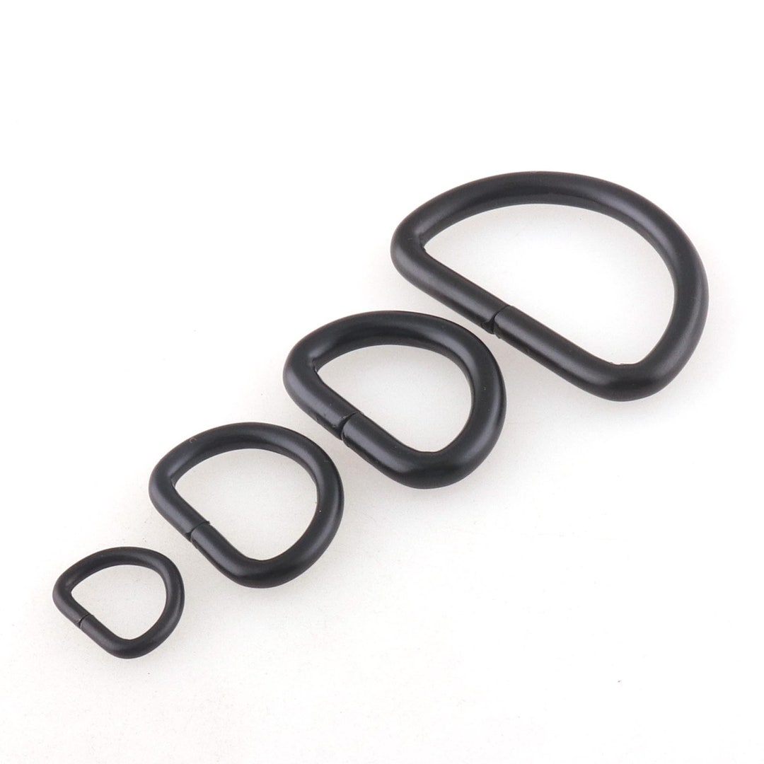Black Metal Dee Ring D ring Buckle Hook 10 32mm For Belt Handbag black-metal-dee-ring-d-ring-buckle-hook-10-32mm-for-belt-handbag