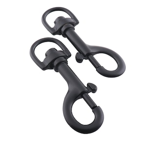 Black Metal Swivel Snap Hook 6Pcs 5/8&quot; Lobster Swivel Clasp Swivel Hooks Lanyard Clip Swivel Clip Bag Clip Bag Hardware Purse Hardware