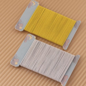 1 mm white/yellow round elastic rubber band,elastic drawcord,nylon elastic cord for shoes,pants