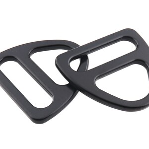 Slide Buckle 1 1/2&quot; Black strap adjuster Belt Buckle Adjustable Slider Buckle Strap slider for Bags Luggage Garment Briefcase Lanyards 6 pcs