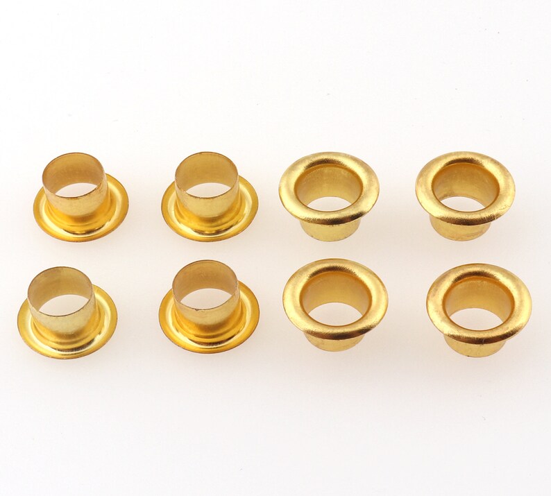 100pcs Eyelets Grommet Metal Eyelets 7mm Hole Gold Round Etsy