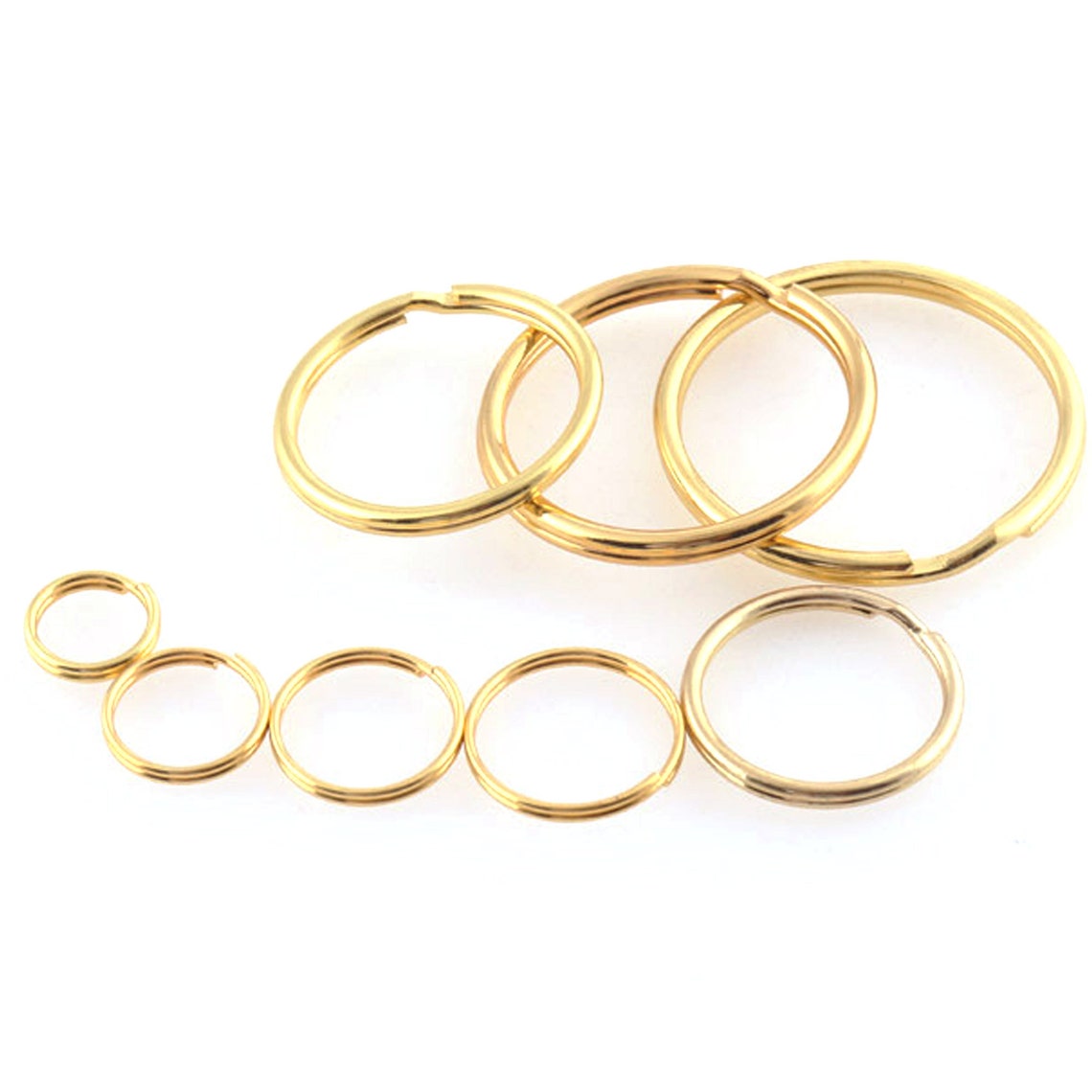 930mm Gold Metal Split Ring Key Ring Key Chain for Belt Etsy UK