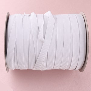 11 mm  width  sewing elastic band,fabric elastic cord, white color elastic rope cord,Stretch Rope garment accessories