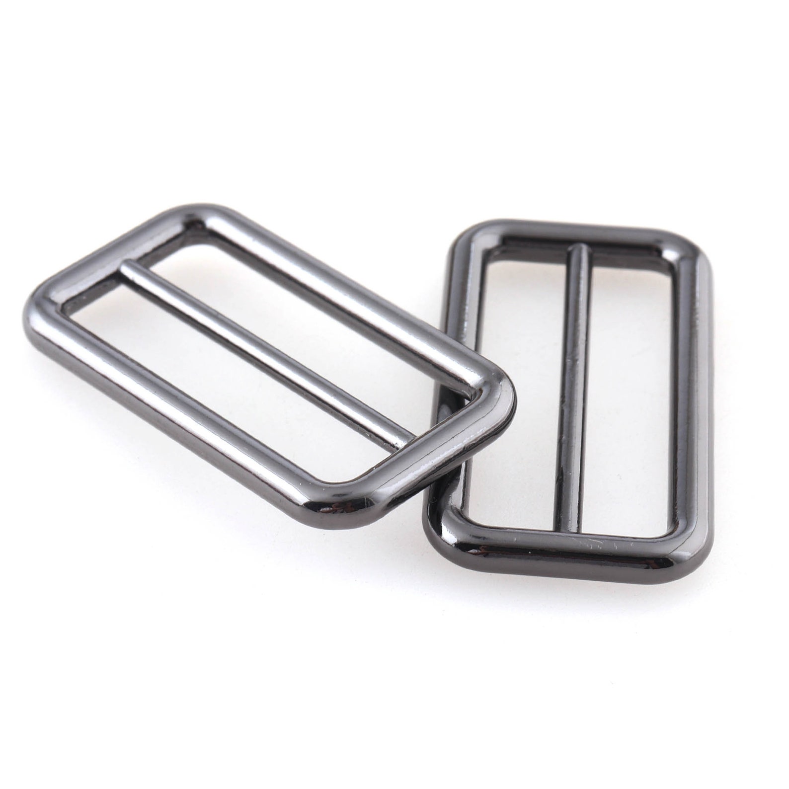 Gunmetal Alloy Slider Buckles Tri Glide Adjustable Buckles Etsy