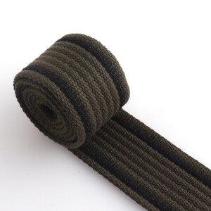 1 1/2 inch Cotton Webbing Colorful Canvas Webbing for Backpacks straps bag strap Dog collar webbing key fobs Purse Straps Belting image 8